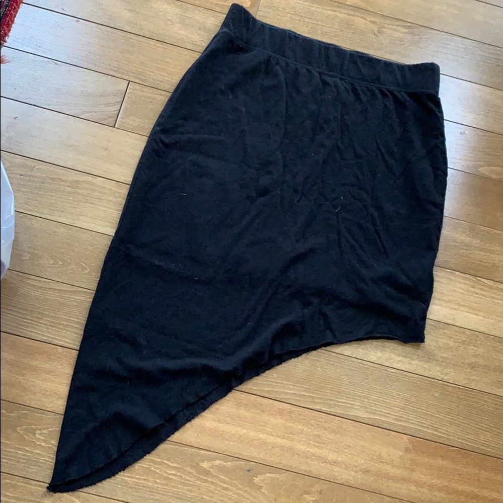 Asymmetrical tee shirt skirt